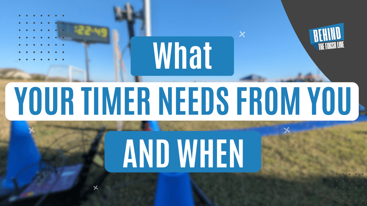 What your timer needs from you, and when