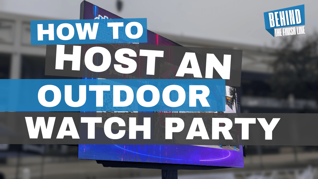 How to host an outdoor watch party with an LED screen
